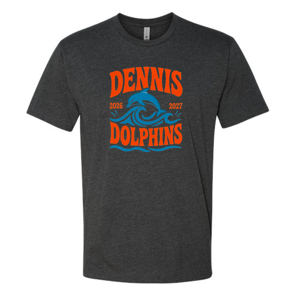 Adult JLD WAVES Tee - CHARCOAL HEATHER