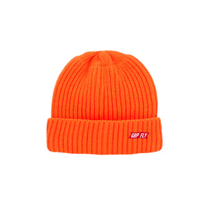 Corded Beanie w/ Grpfly hat pin - Orange