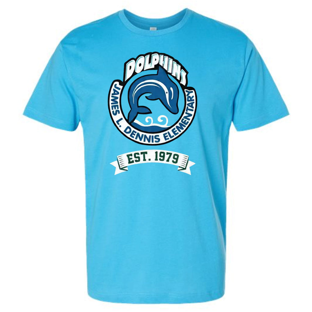 Adult JLD Mascot Tee - Aqua