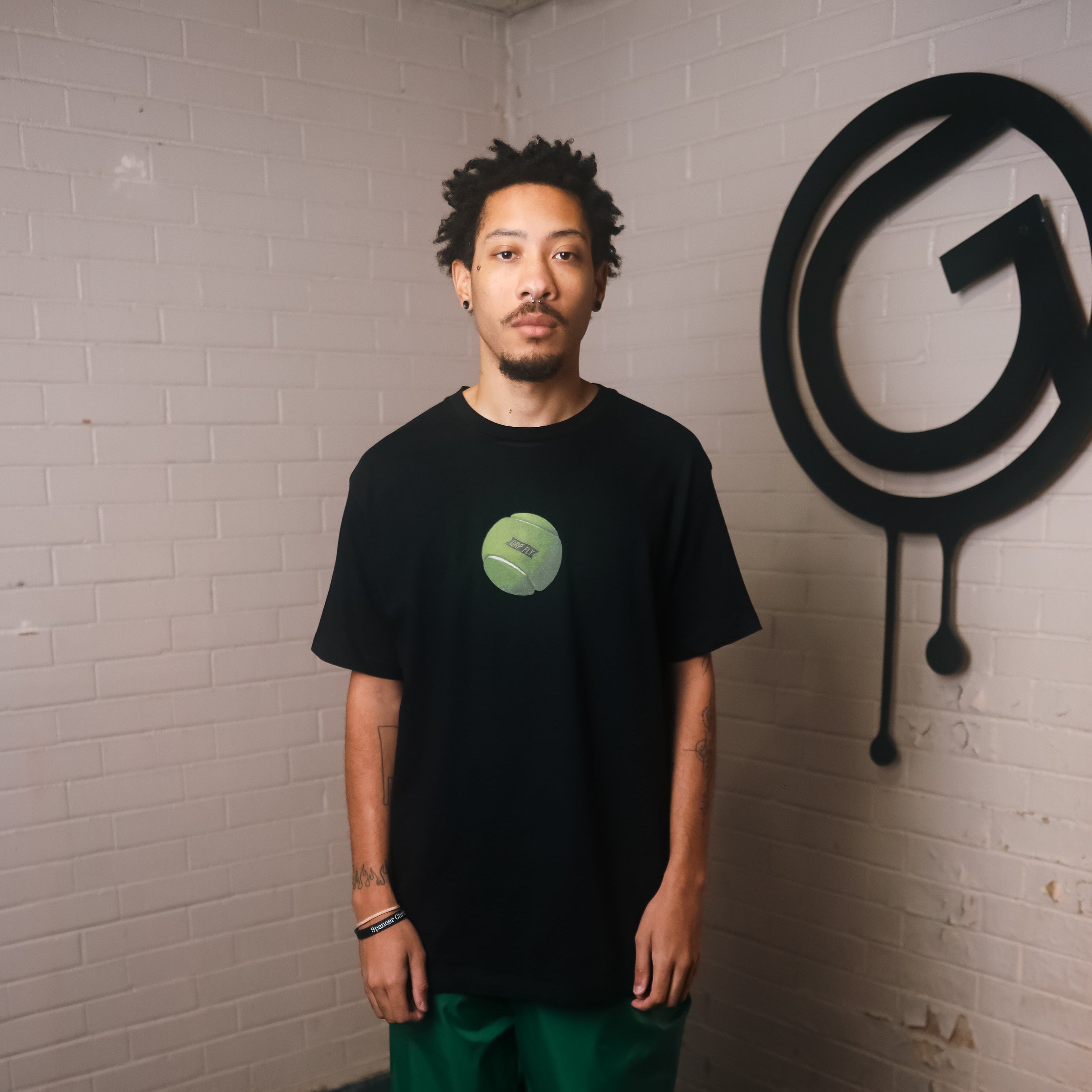 Tennis Ball Tee - Black