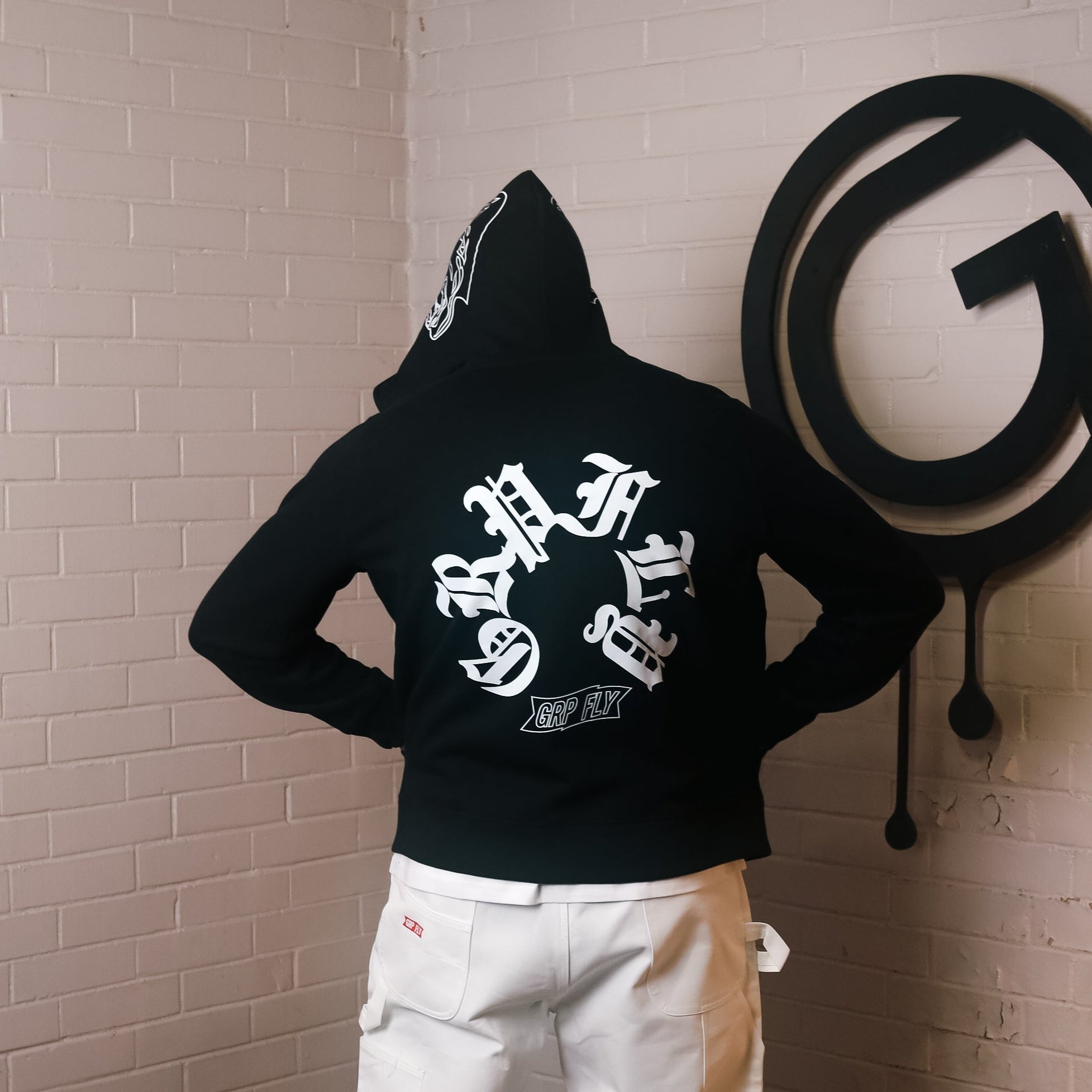G Full Zip Hoodie - black