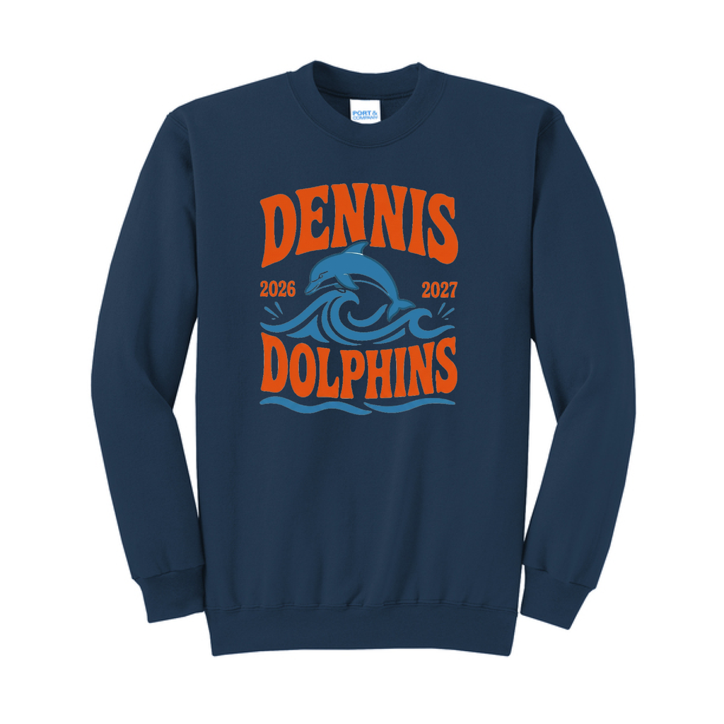 Adult Wave Crewneck - Navy