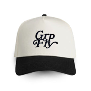 Logo A-frame Cap - bone/black