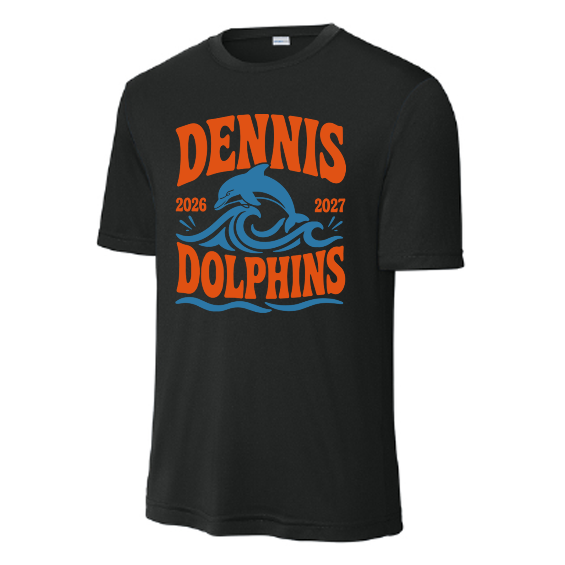 Adult Dri-fit  WavesTee - Black