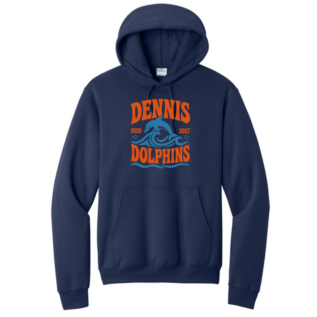 Adult Wave Hoodie - Navy