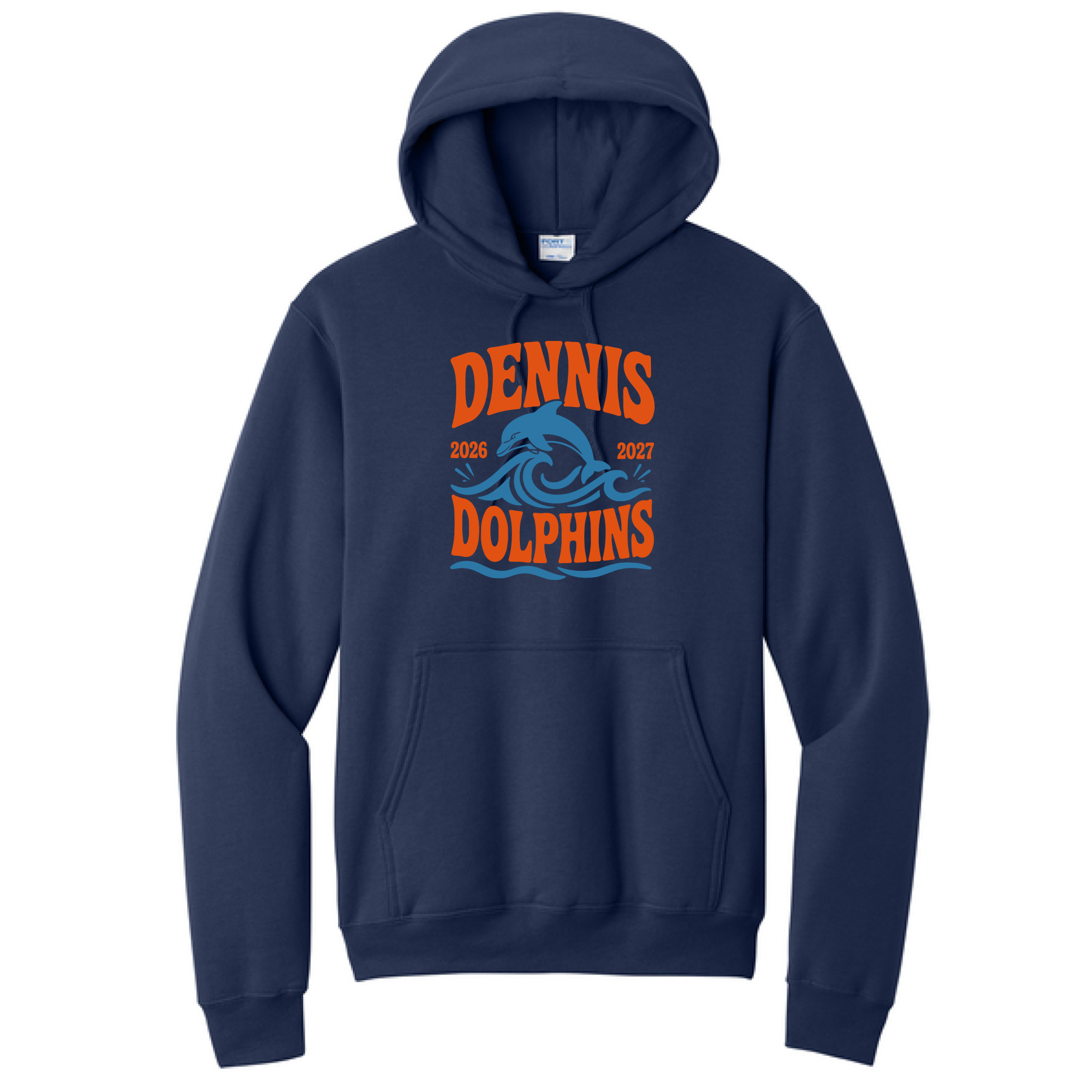 Adult Wave Hoodie - Navy