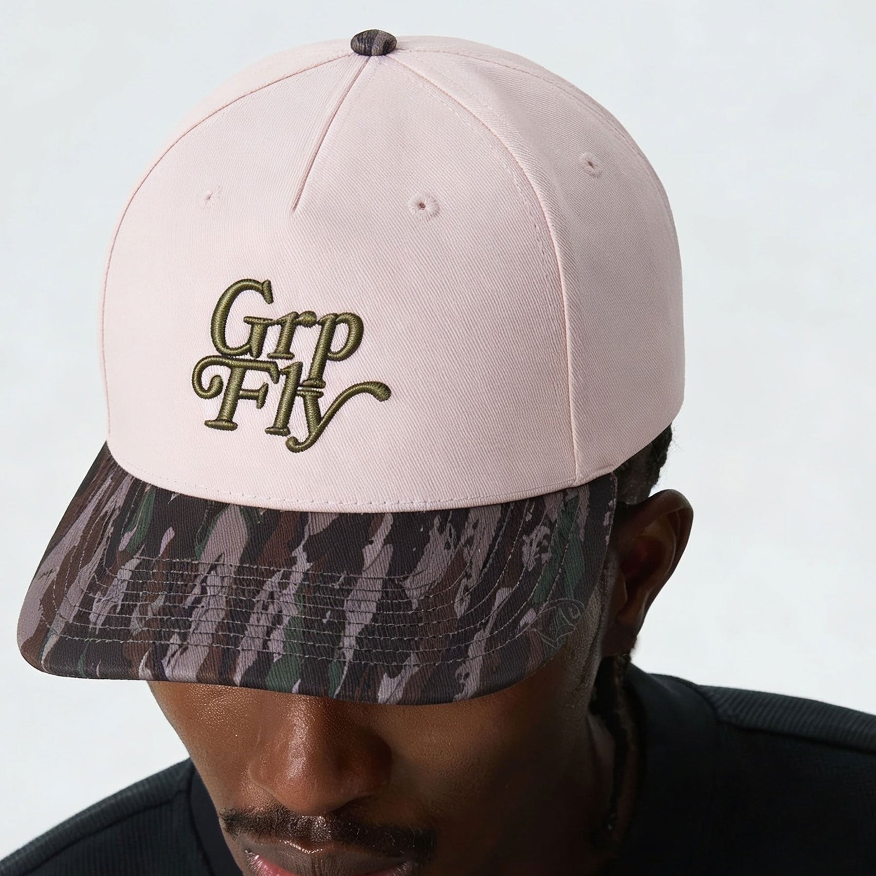 Script Logo Snapback - Natural/Camo
