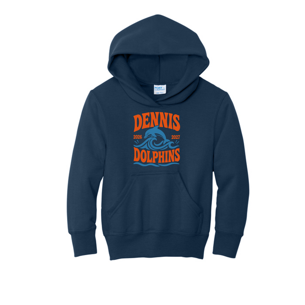 Youth Wave Hoodie - Navy