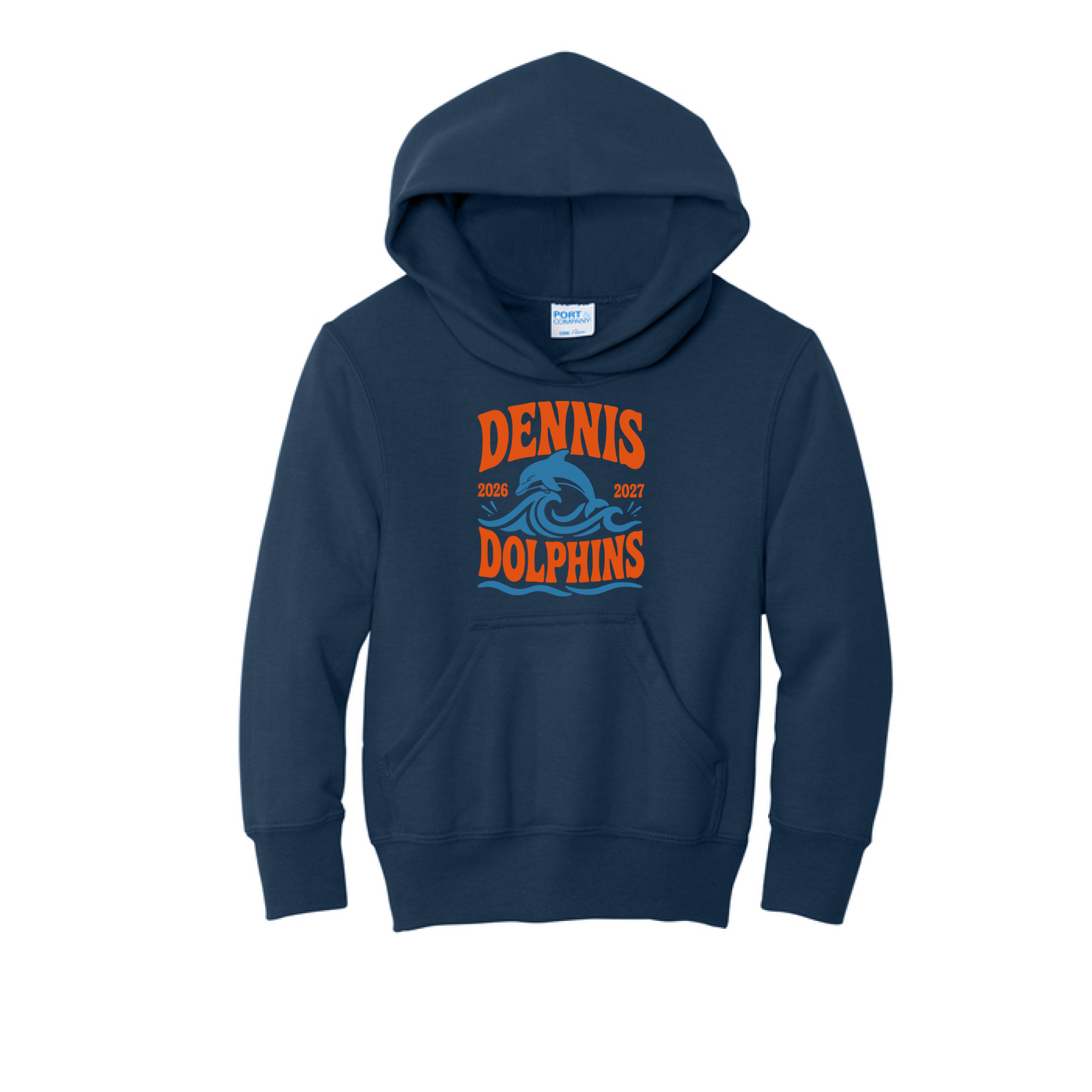 Youth Wave Hoodie - Navy
