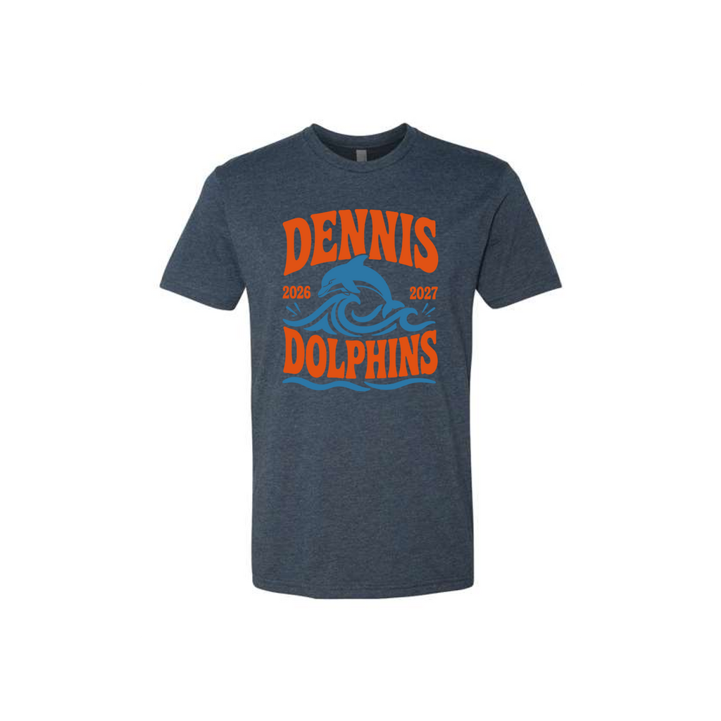 Youth Waves Tee - Navy Heather