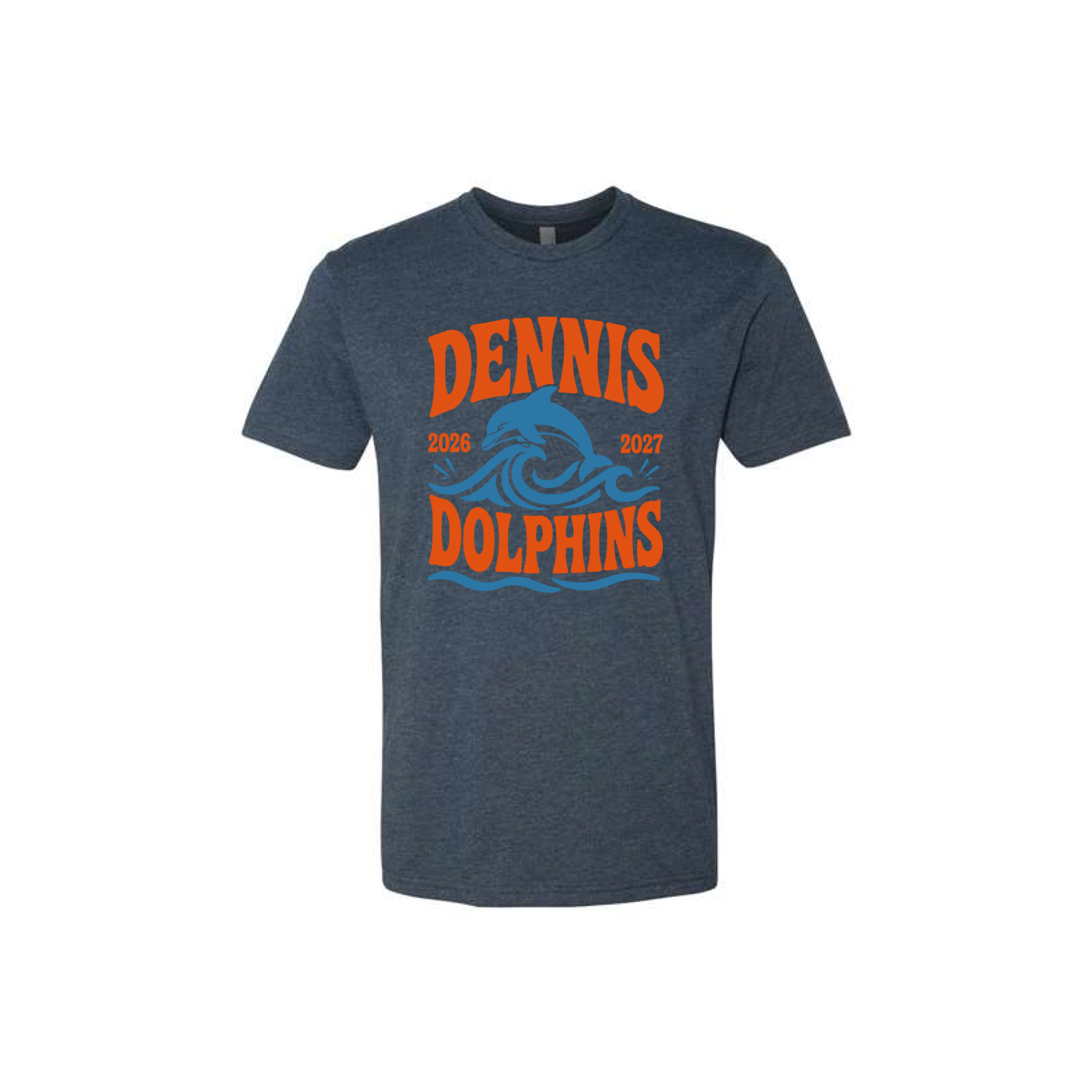 Youth Waves Tee - Navy Heather