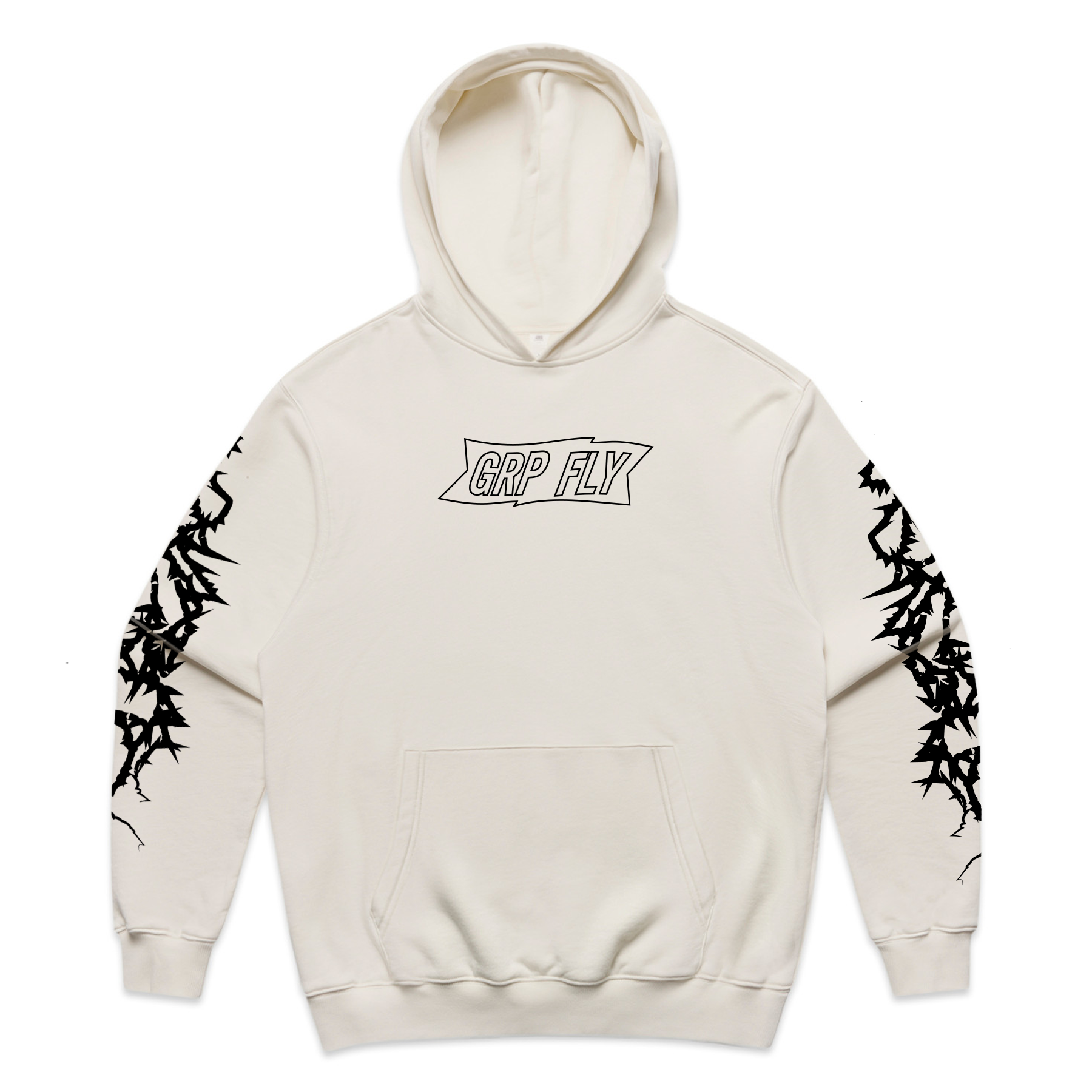 Custom Art Bolt Hood - Bone