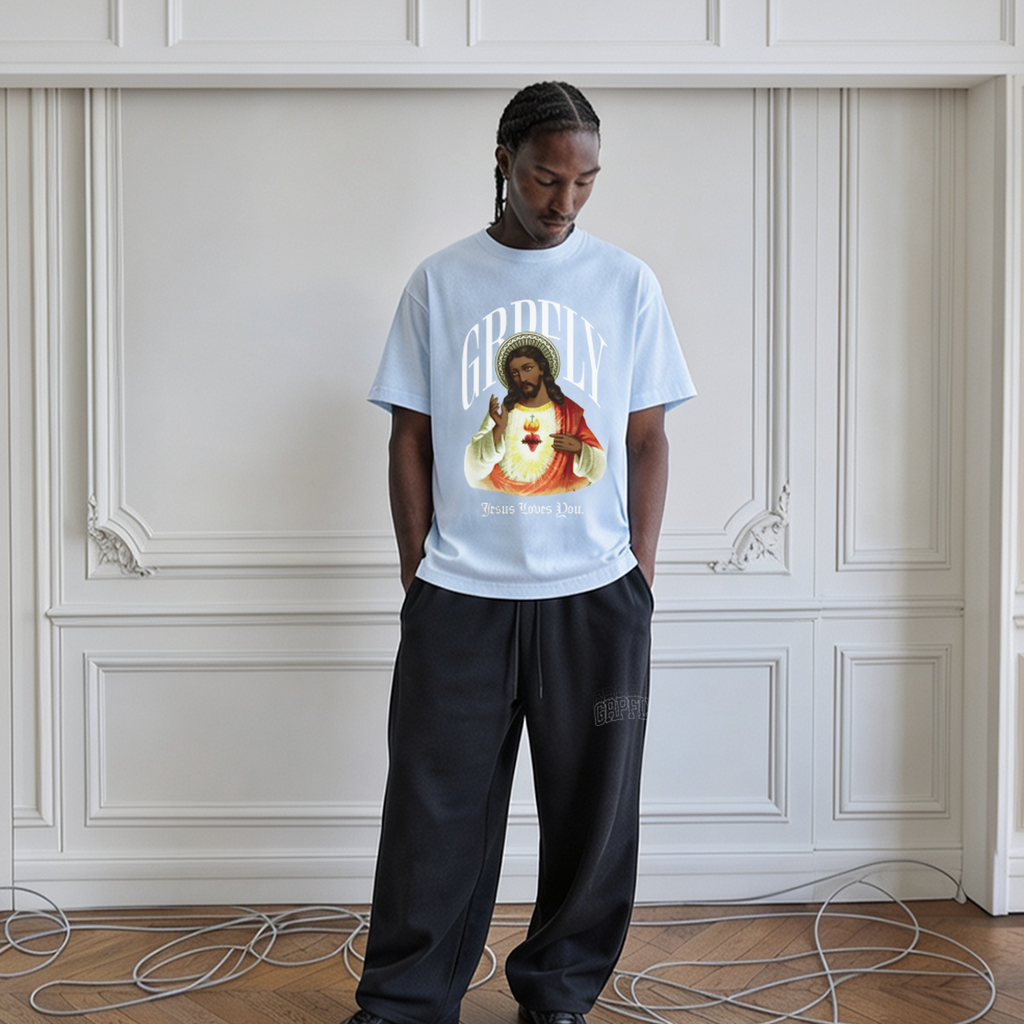 Jesus Tee - Light Blue