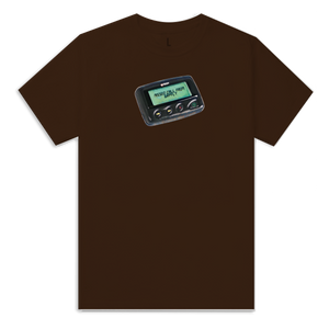 Pager Tee - Brown