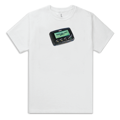 Pager Tee - White
