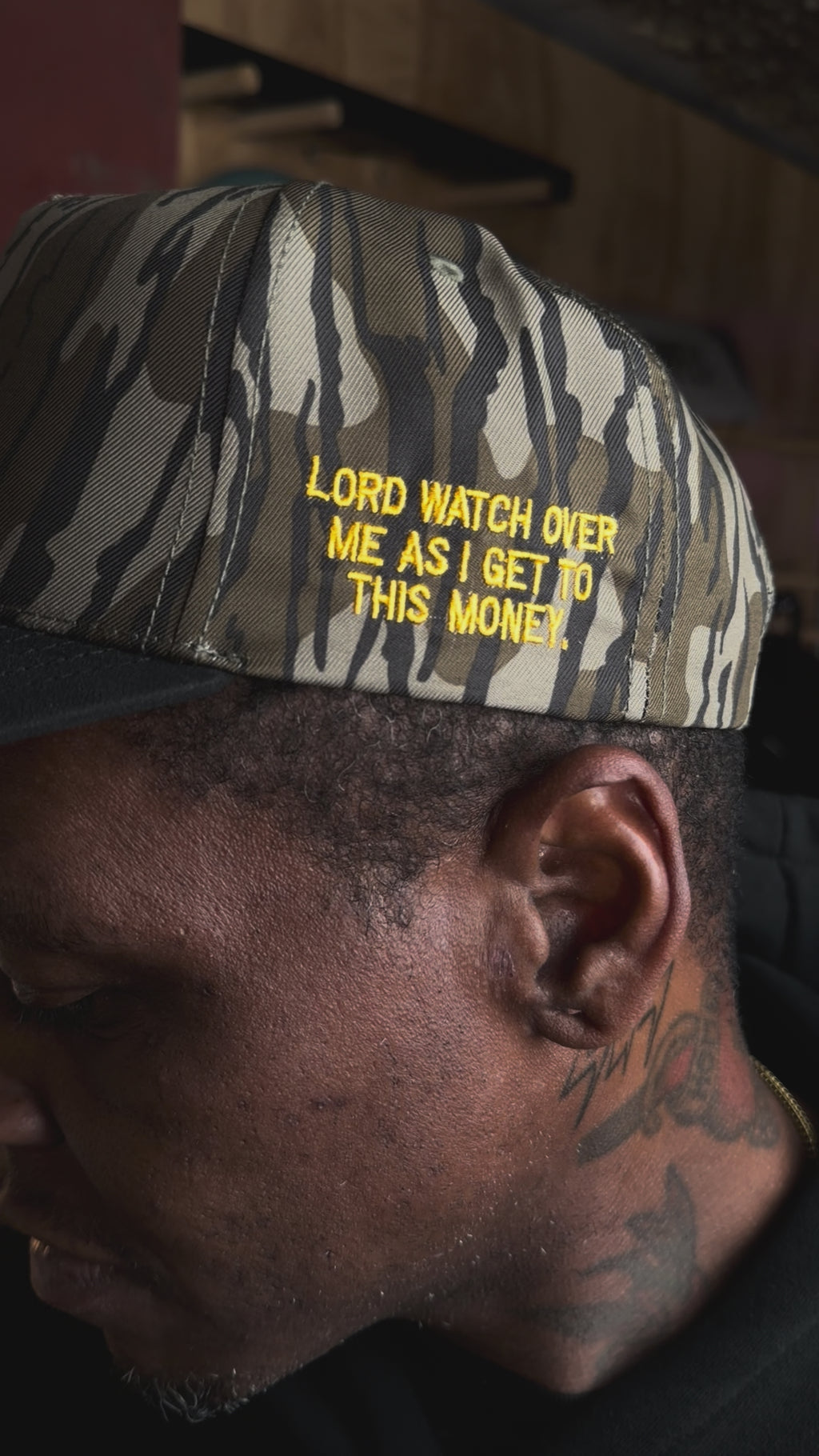 Tag Camo Snapback - Camo/Black