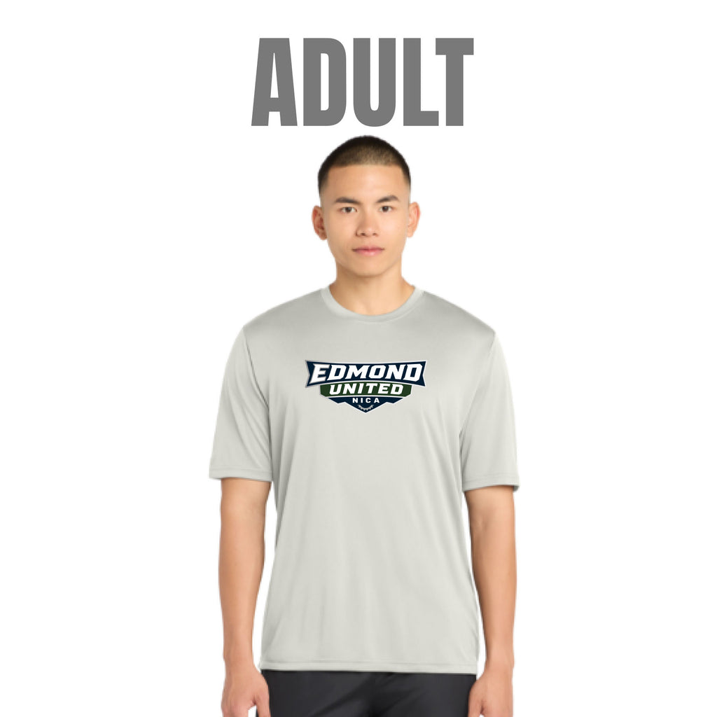 Edmond United Posicharge Compete Tee - Silver