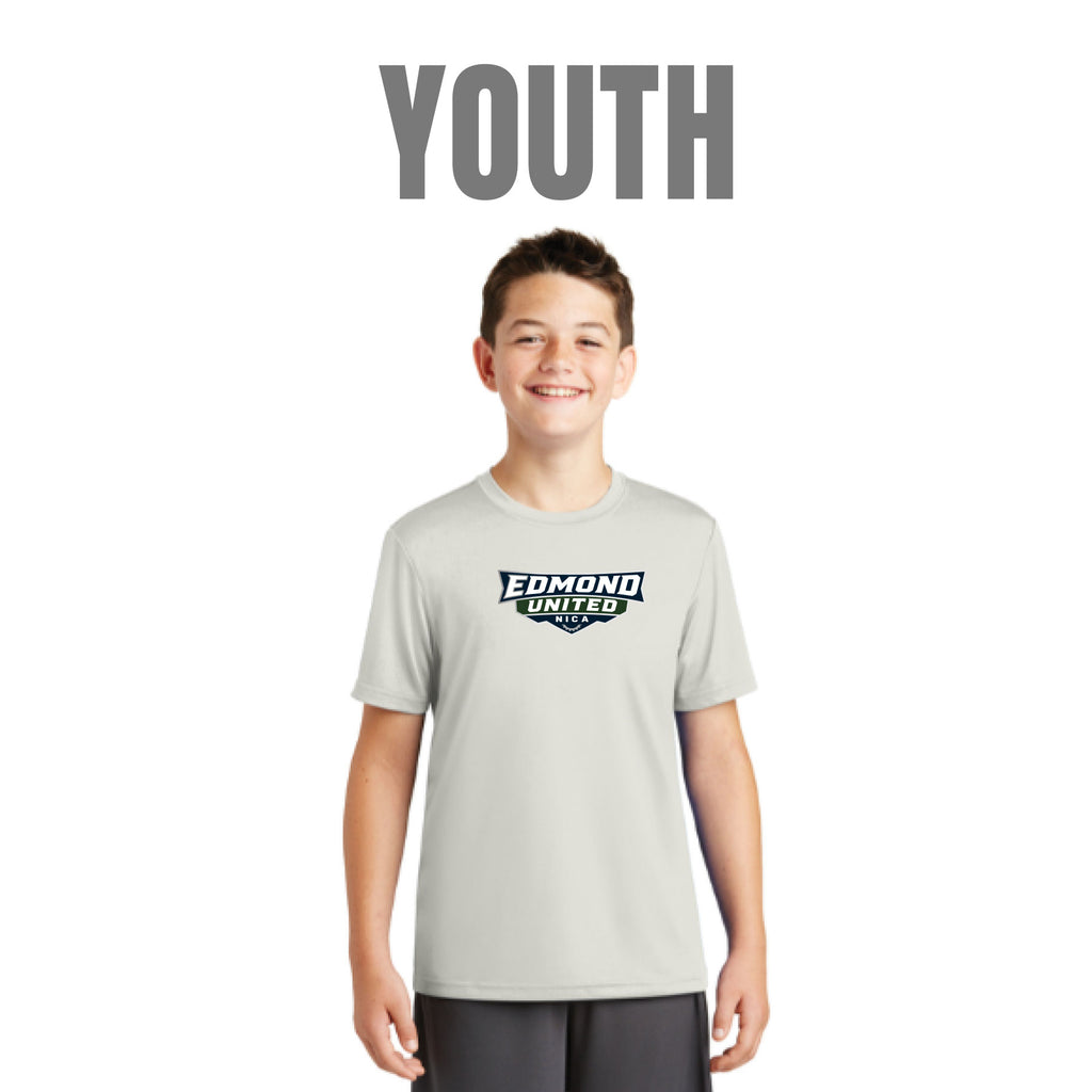 Edmond United Posicharge Compete Tee - Silver