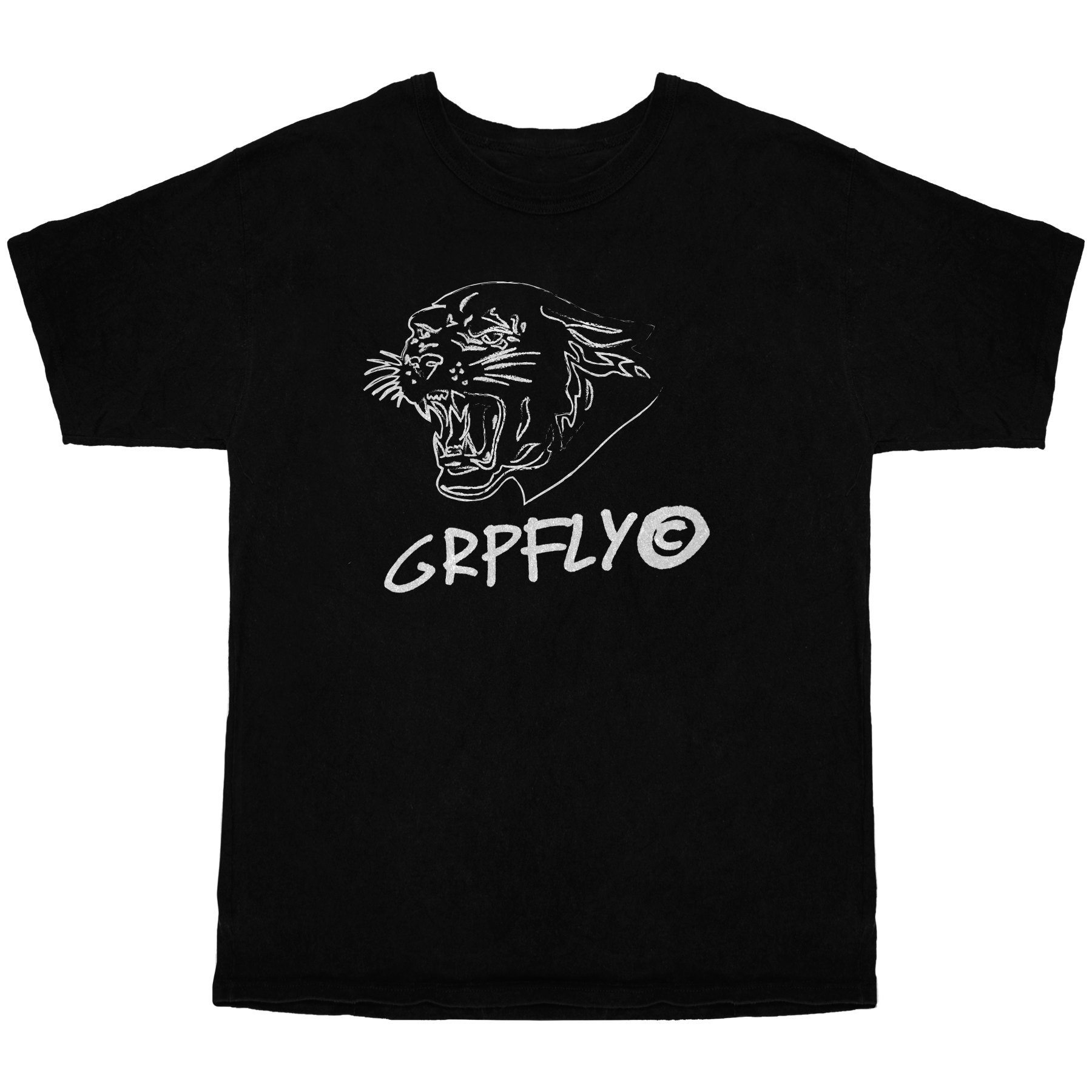 Panther Sketch Tee - Black