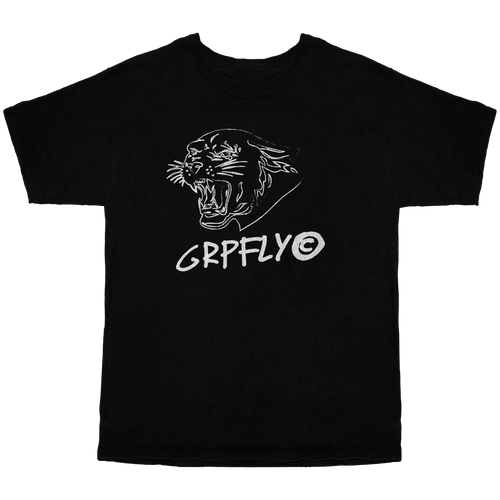 Panther Sketch Tee - Black