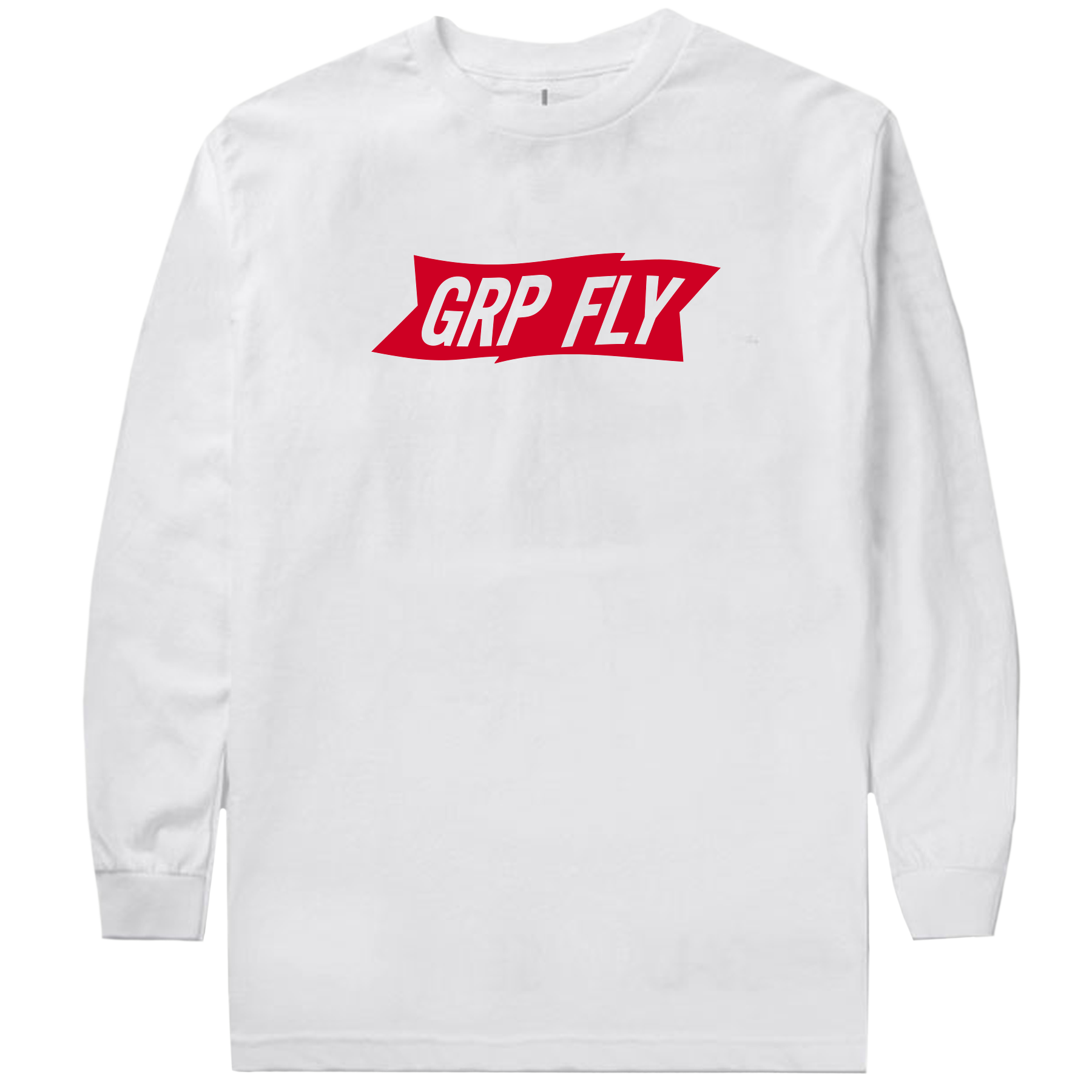 Banner Long Sleeve Tee - White