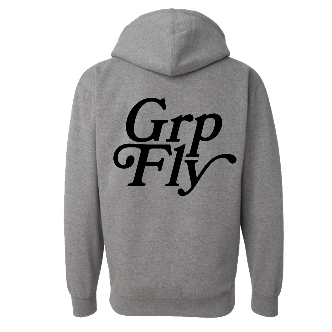 Stamp Logo Hoodie / Dark Heather