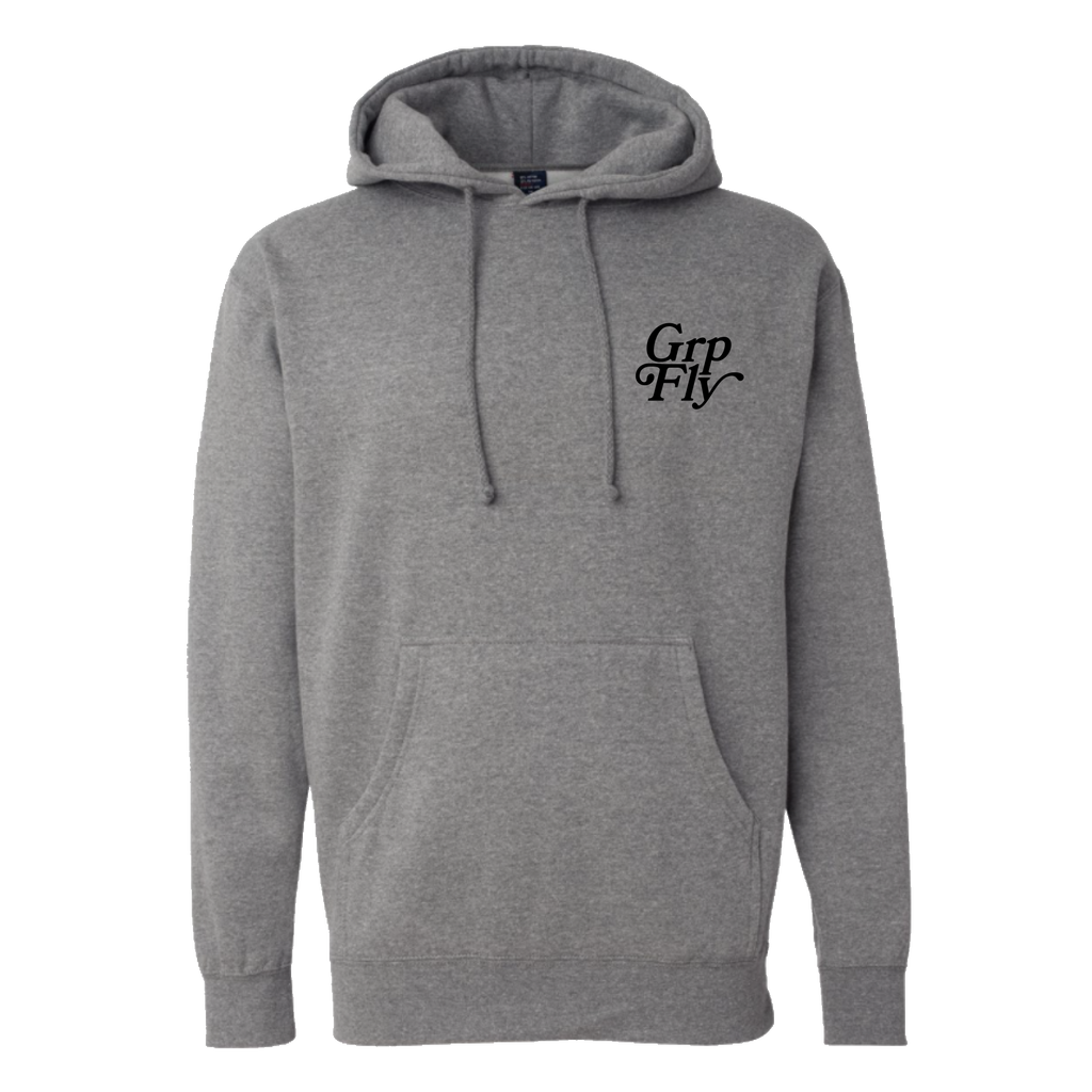 Stamp Logo Hoodie / Dark Heather