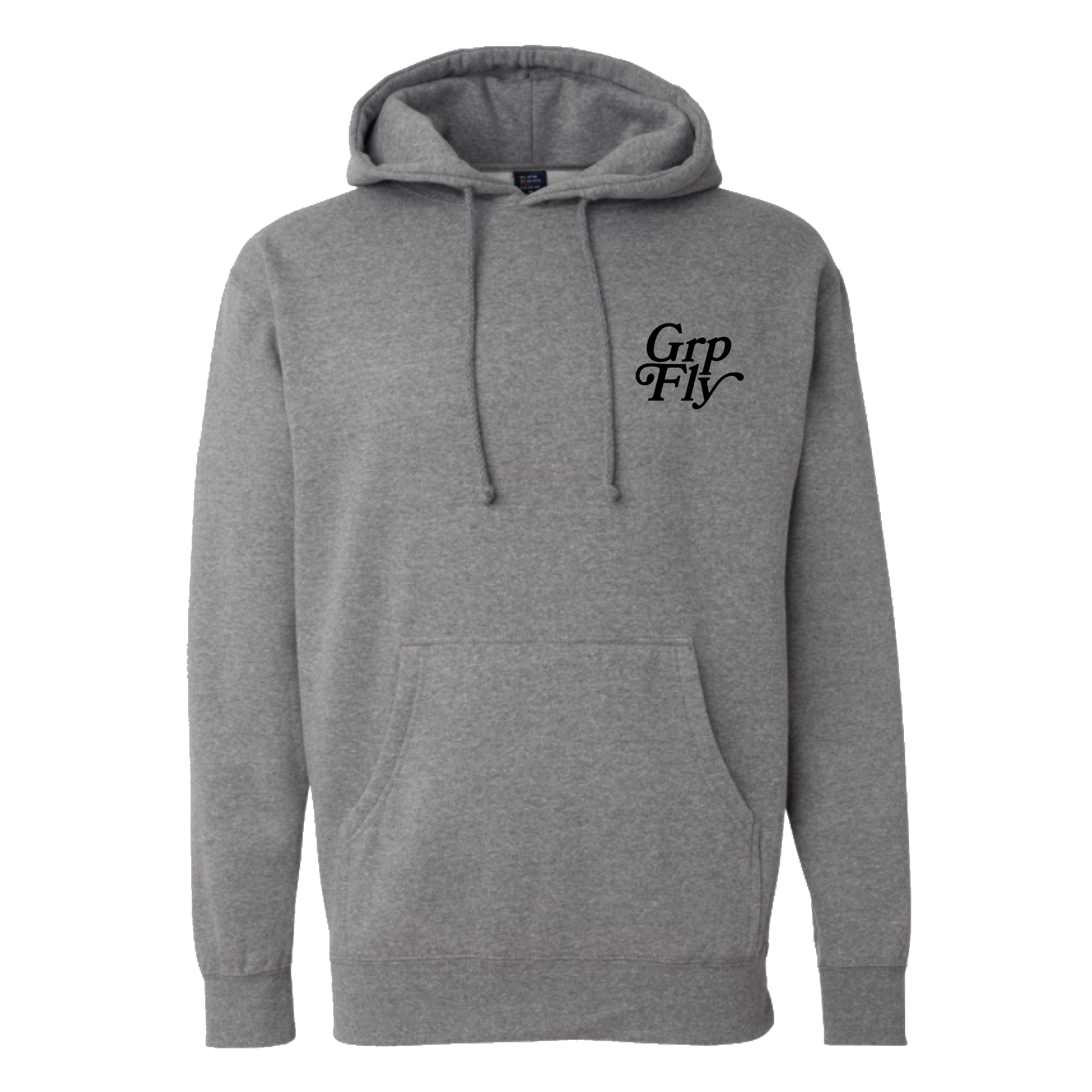 Stamp Logo Hoodie / Dark Heather